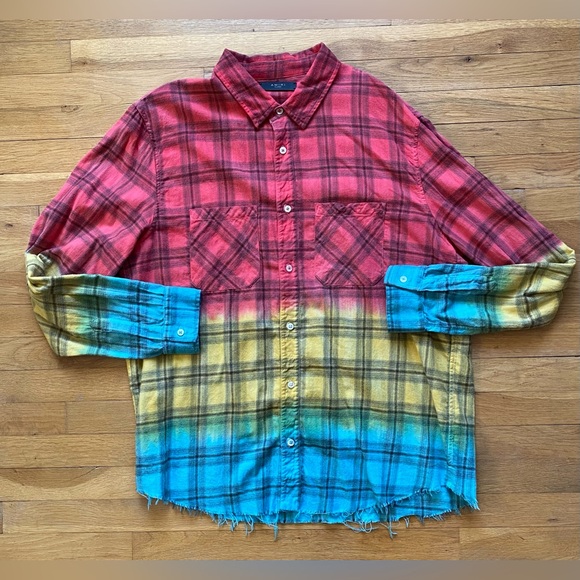 AMIRI Other - AMIRI Red, Yellow, and Blue Plaid Shirt